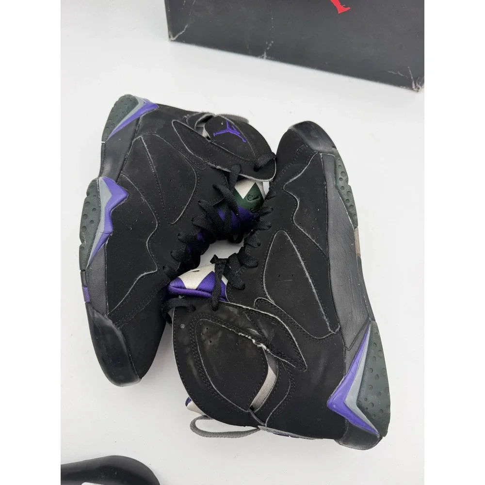 Air Jordan 7 Retro Ray Allen Bucks Black Purple Fir 304775-053 Mens 8.5 OG Box